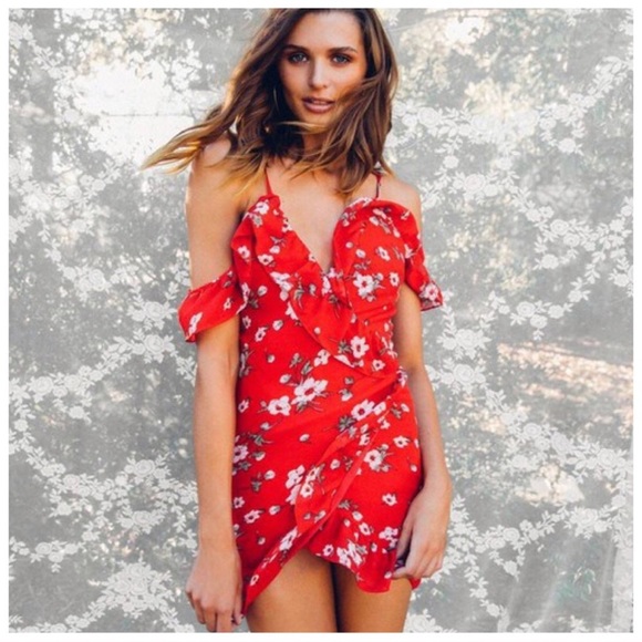 DROP THE FLORAL AND RUFFLE DRESS - Picture 2 of 4